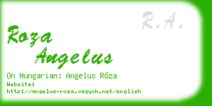 roza angelus business card